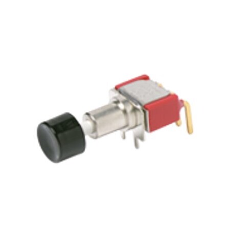 C&K Components Pushbutton Switch, Spdt, Momentary, 6A, 28Vdc, 3 Pcb Hole Cnt, Solder Terminal, Through Hole-Right 8168SH9AV2QE2